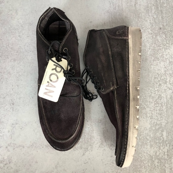 Roan By BedStu Black Oiled Suede Leather Handfinished Shoes Tobias 11.5 NIB - Picture 5 of 14